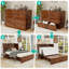  Commode escamotable en bois massif avec tiroir (matelas inclus) | Grand lit d'armoire, chargement USB et plateaux pliables | Conception peu encombrante-71371910