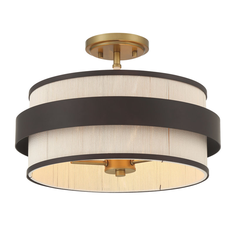 3 LIGHT SEMI FLUSH