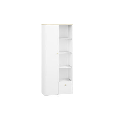 192.7cm H x 79.7cm W Geometric Bookcase