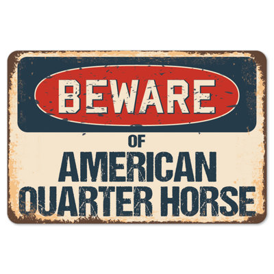 Adhésif décoratif "Quarter Horse" - Méfiez-vous des décorations rustiques signées American Quarter Horse