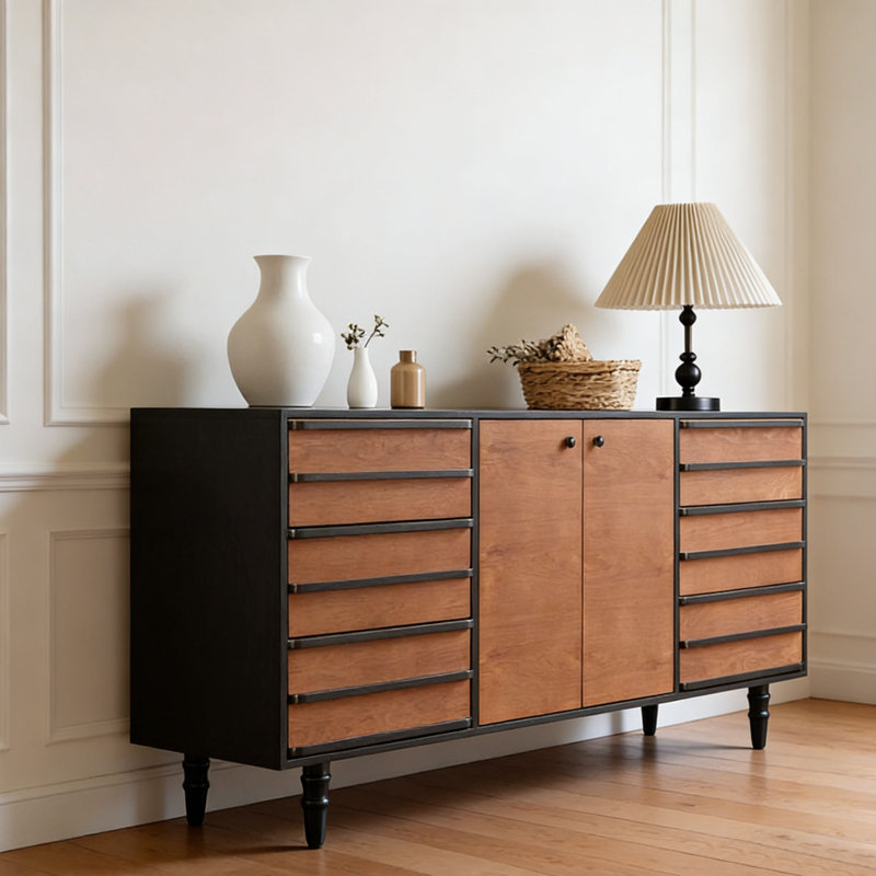 Buffet de rangement rétro multifonctionnel