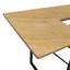 Poste de travail multifonctionnel pour table de couture avec plateau pliable, noir / brun-131075914