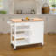 Whitman Solid Wood Top Kitchen Cart