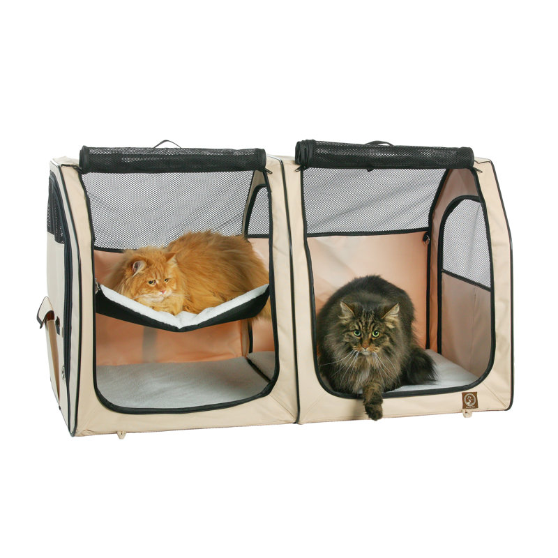 Porte-chat et chenil portatif Pfeifer, Crème, crème
