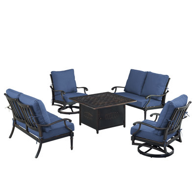 Arriya 6 - Person Patio Conversation Set with Cushions