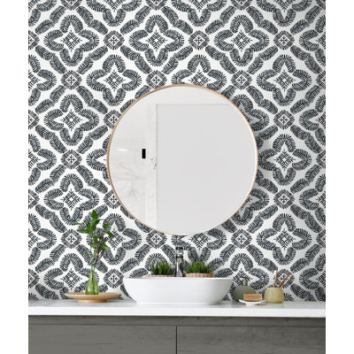 Rouleau de papier peint Brynnae L 27 pi x l 27 po
