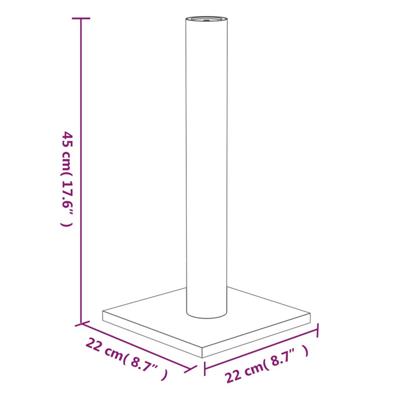 Rivera Cat Tree, Cream, 45cm H x 22cm W x 22cm D