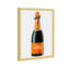 «Parisian Luxe Champagne - Glam Paris Bubbles», impression encadrée orange moderne pour la salle à manger-72506980-72506977