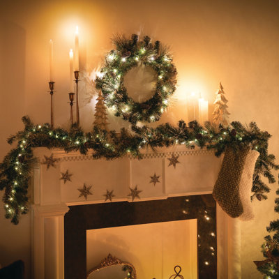 Guirlande de Noël 108 "pré-éclairée
