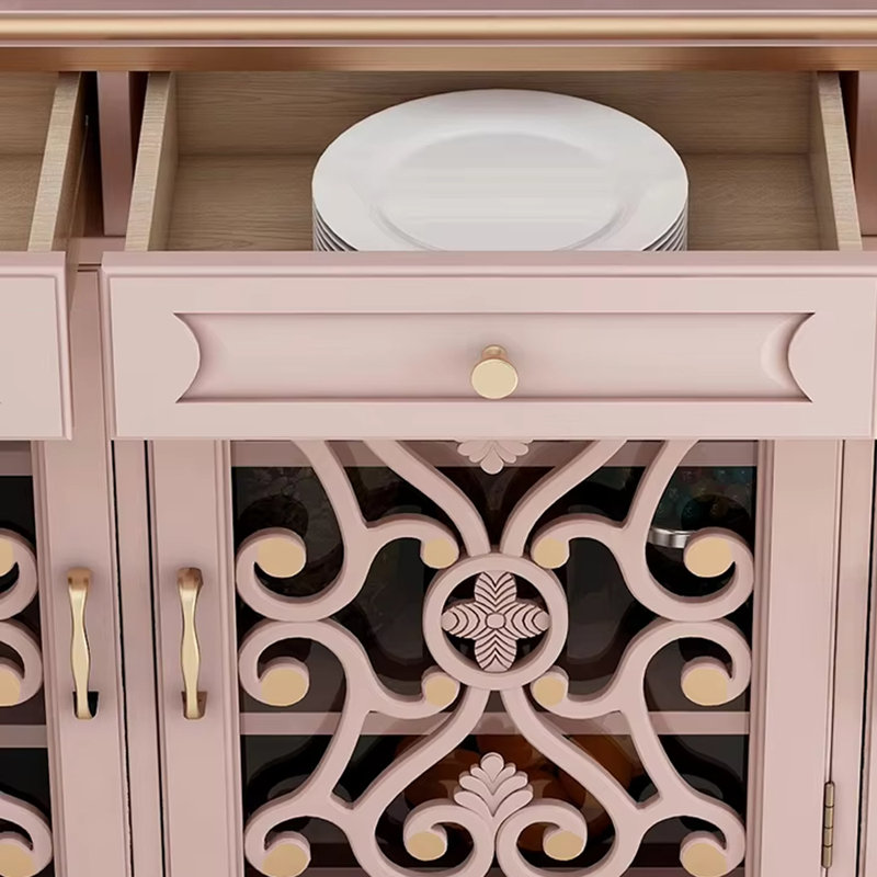 Table buffet sur pied Vintage, Rose