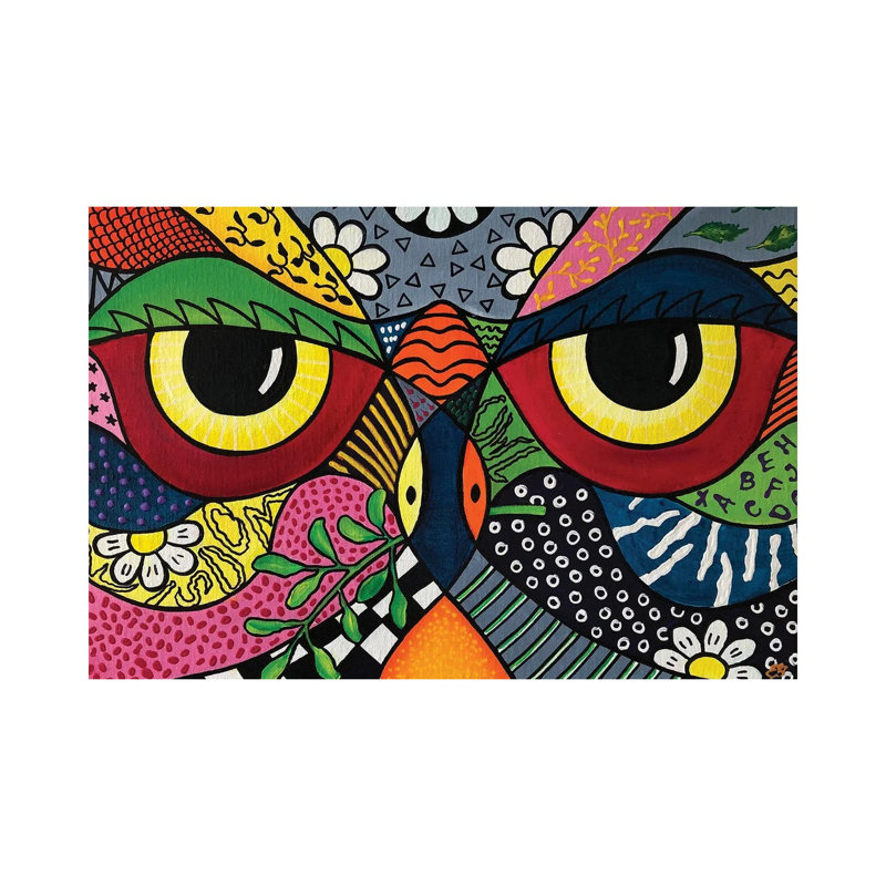 Owl 1 Piece Wall Art on Canvas, 30.48 cm H x 45.72 cm W, Wrapped Canvas