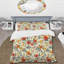 Red Yellow Delicate Floral Dream - Ensemble de housse de couette floral-109147055