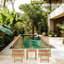 Salon inclinable teck méridienne Casanova
