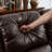 97.64” Wide Retro Nailhead Trim Faux Leather Electric Reclining 3-Seater Sofa With USB/Type-C Ports, Side Pocket & Center Console-1636163019