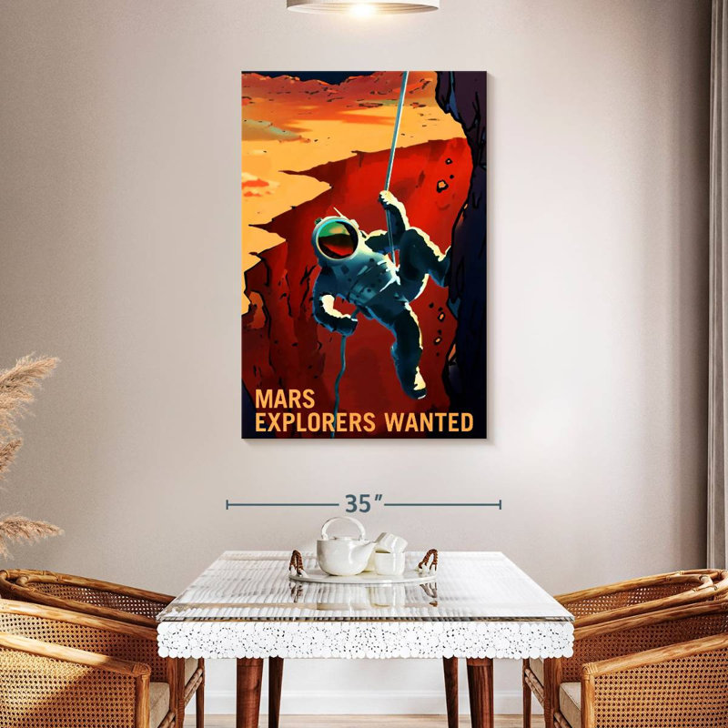 Oberle Mars Explorers Wanted Poster VII, 48" H x 32" W