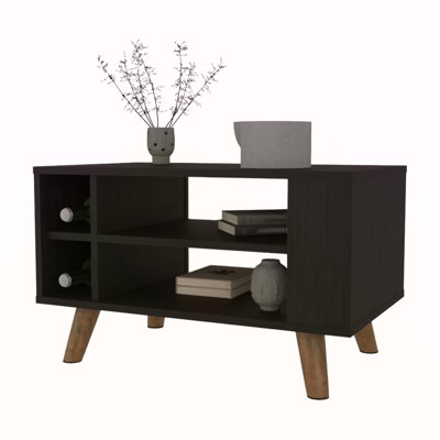 Wengue Coffee Table with Open Storage