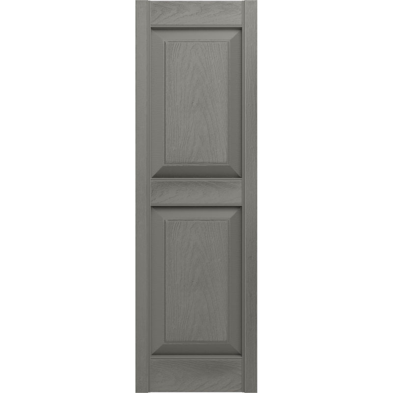 Vinyle à vie, panneaux sur mesure, volets surélevés, avec persiennes, Rouge bourgogne, H 78 po x l 14,5 po x P 1 po