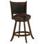 Chaise de comptoir pivotante rembourrée Broxton Châtaignier (ensemble de 2)-108607911