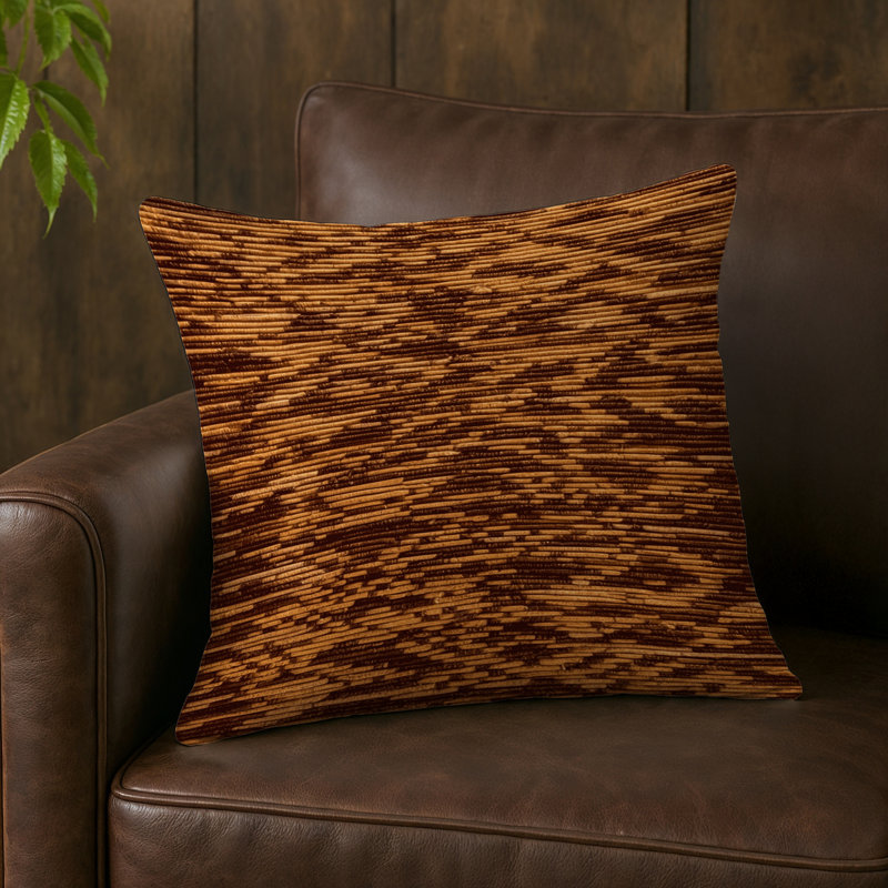 Coussin intérieur et extérieur, Carré 20 po, Fruit à pain africain