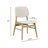 Upholstered Solid Wood Dining Chair-121600695