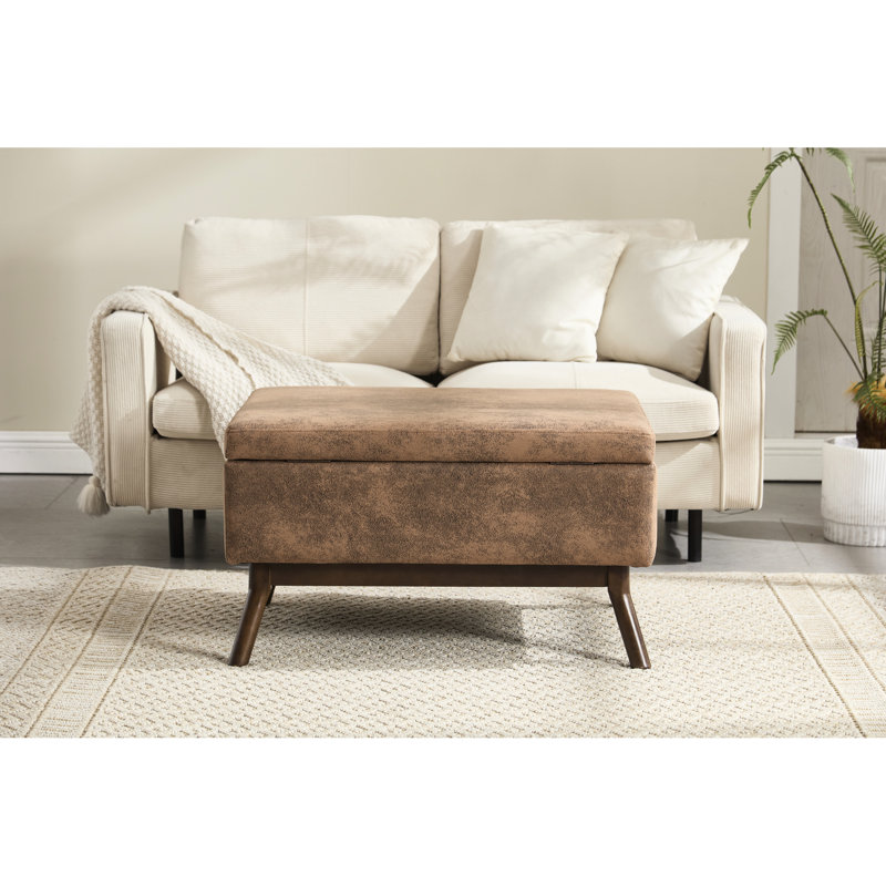 Table basse multifonctionnelle en bois massif avec rangement interne pour le salon et les espaces familiaux Charnière à base carrée