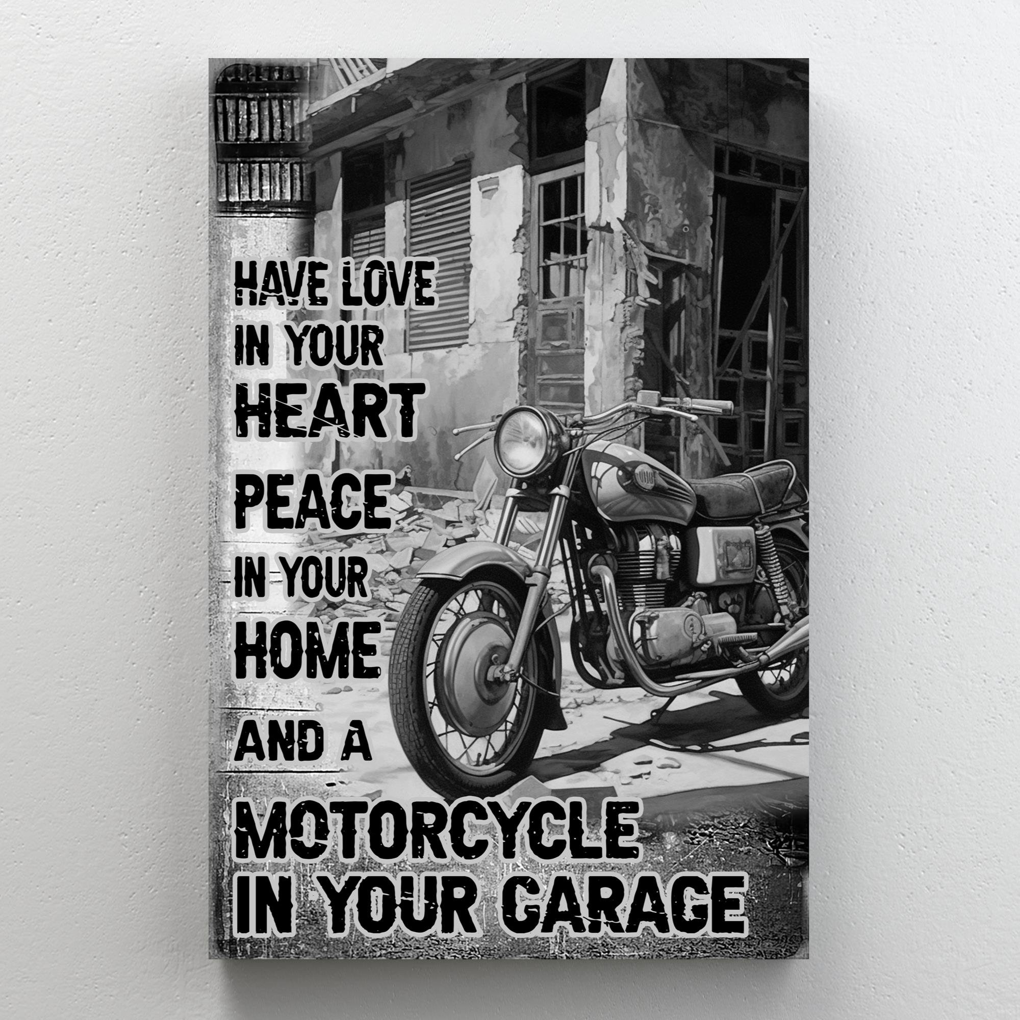 Trinx Motorcycle In Your Garage - 1 Piece Rectangle Graphic Art Print ...
