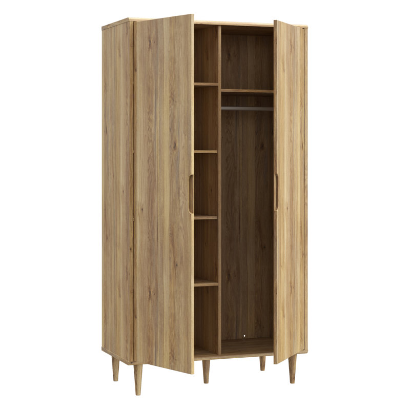 SHERBROOKE 2 Door Manufactured Wood Wardrobe