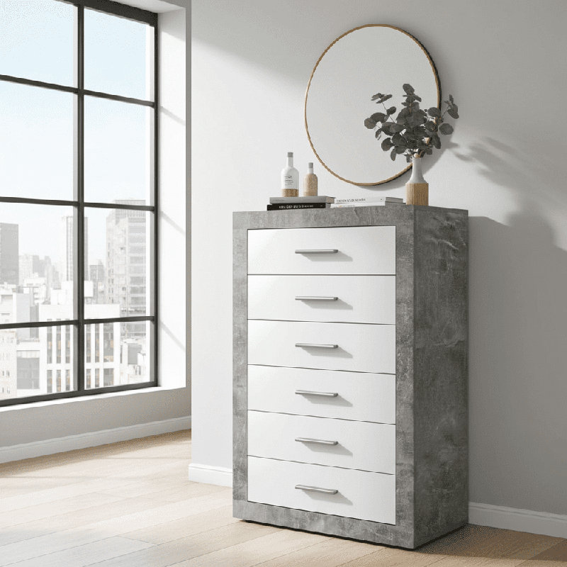 66 cm W Chest of 6 Drawers