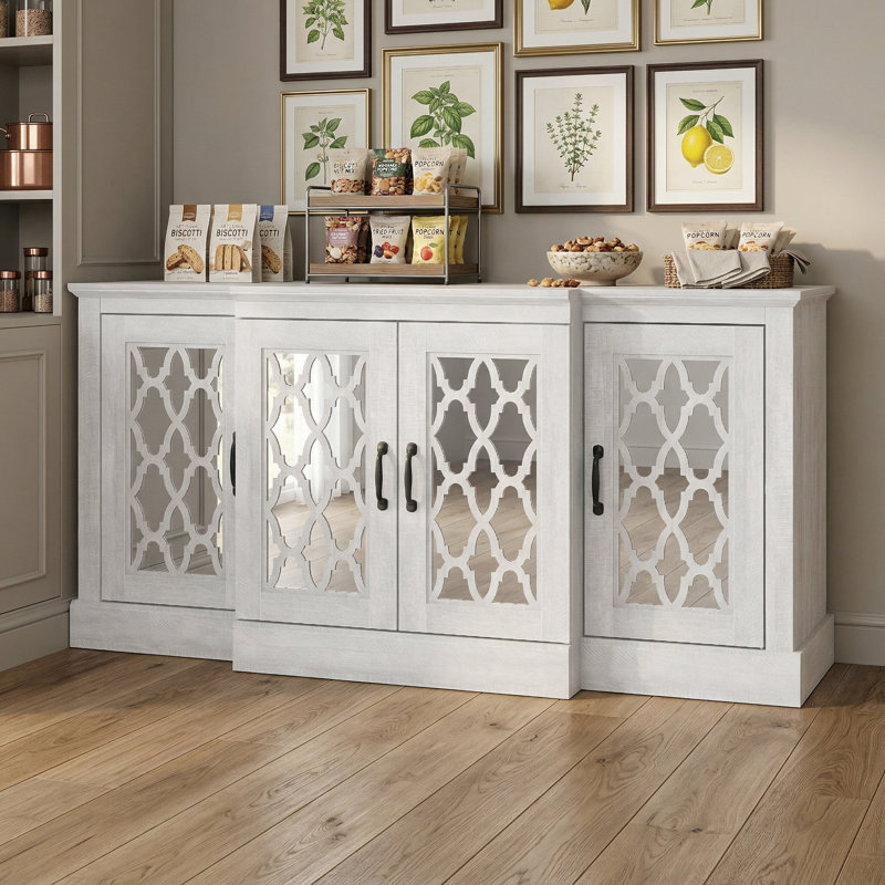 Heron Wide Accent Sideboard, Dusty Grey Oak