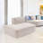 Nayyirah Fabric 47.24'' Reception Loveseat