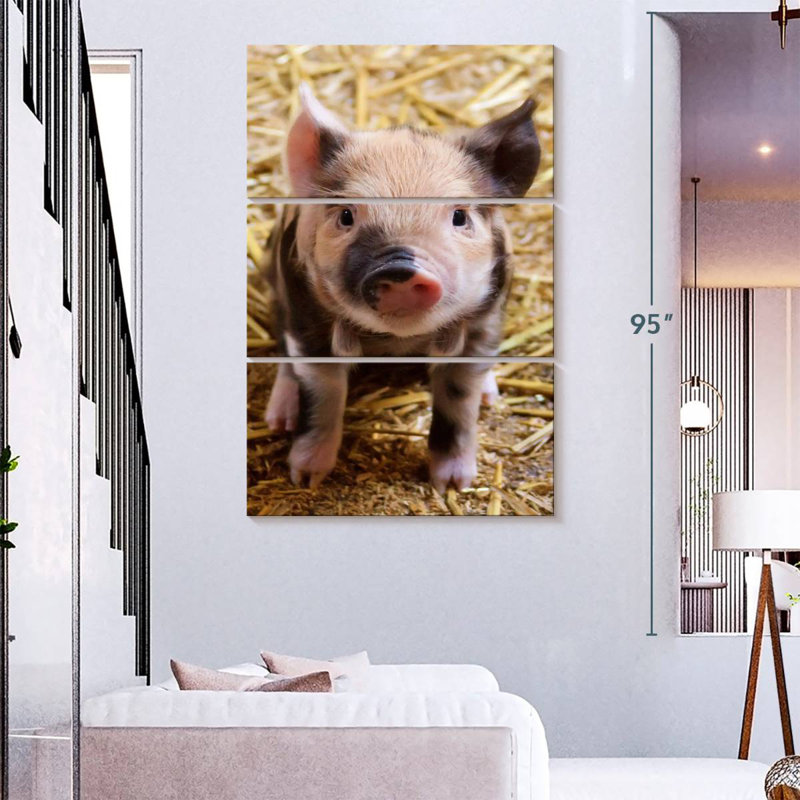 Abner Farm Piglet, 74" H x 48" W