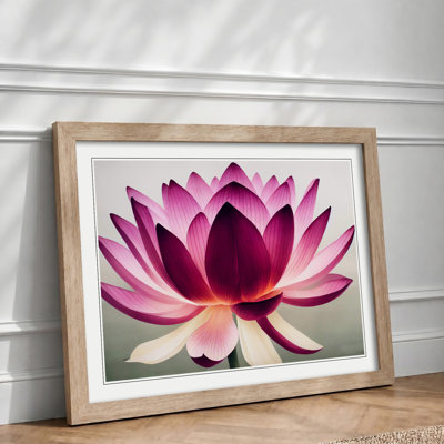 Mesmerising Lotus Flower - Single Picture Frame Print