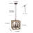 4 - Light Unique Square Chandelier