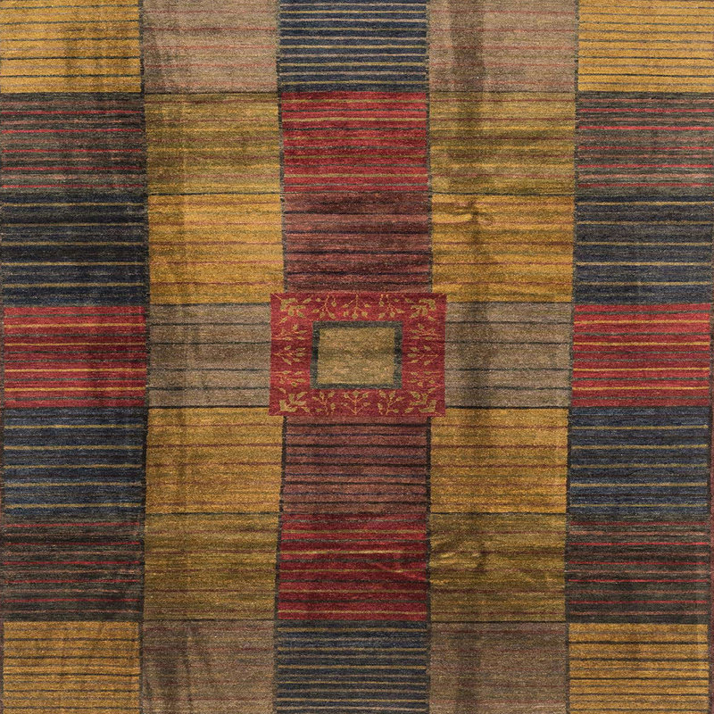 Abstract Indoor Rug, Square 4'