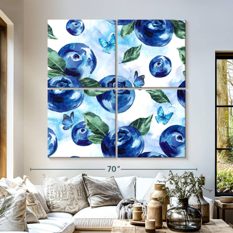 Yarlin Blueberry, 57" H x 57" W