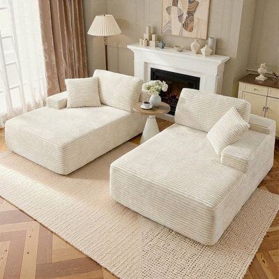 Boneless 70.8" Sectional Couches for Living Room,Oversized Sofa Bed Boneless Sectional Cloud Couch with Deep Seat,No Assembly Required
