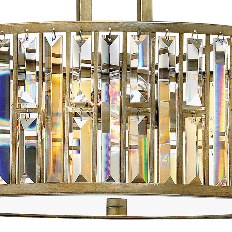 Gemma 3-Light Outdoor Pendant, Silver