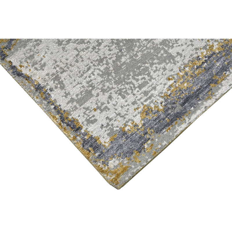 One-of-a-Kind Rectangle 4' X 5'11" Hand Knotted Area Rug