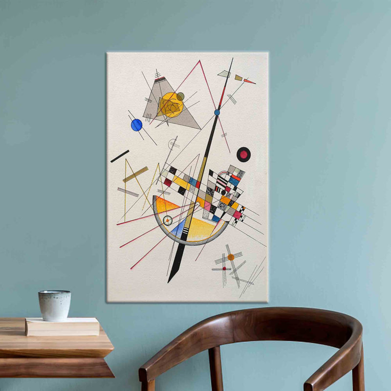 Art mural sur toile Wassily Kandinsky, H 93 po x l 39 po, Ne s’applique pas, Toile tendue