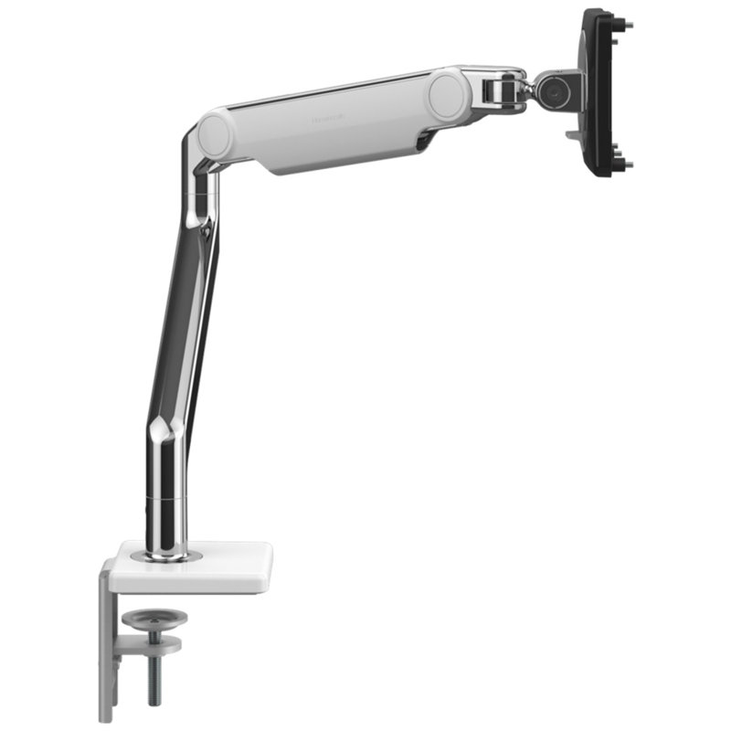 Height Adjustable Universal Desk Mount, White