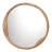 Organic Round Mirror in Natural Wood