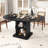 Extendable Round Dining Table For 4-6, Dining Room Kitchen Table With Storage And Slide Door-1614721419