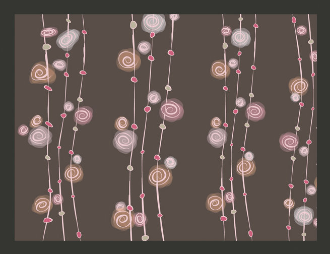 Abstract Roses 3.09m x 400cm Wallpaper, 309cm L x 400cm W