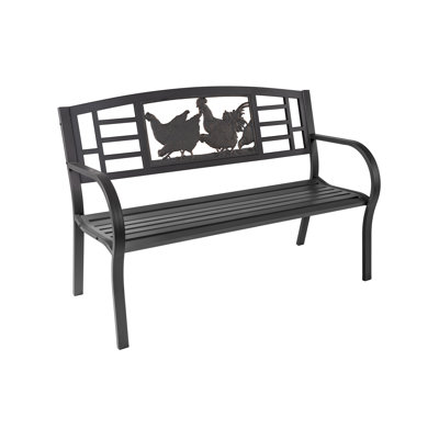 Gwawr Steel Garden Bench by Rosalind Wheeler