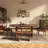 6-Piece Solid Wood Dining Table Set With Rattan-Back Chairs-431275012