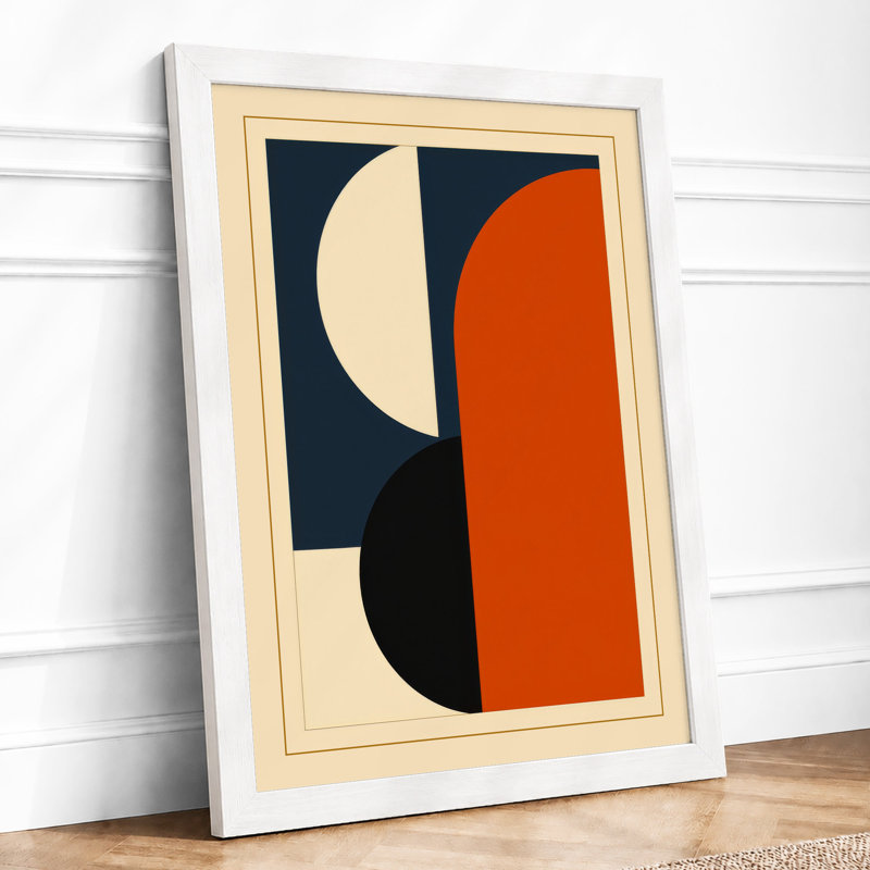 Lunar Geometry Minimalist - Print, A3 - 42.0 x 29.7 cm, White