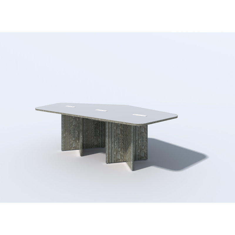 Table de conférence octogonale avec modules d'alimentation, Intrigue