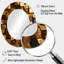 Noir et doré abstrait cubes II - miroir mural ovale moderne-752614910