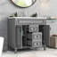 L'armoire de rangement moderne de salle de bain grise 36 po avec 2 tiroirs ajoutera une touche d'élégance à votre meuble-lavabo-2114874630