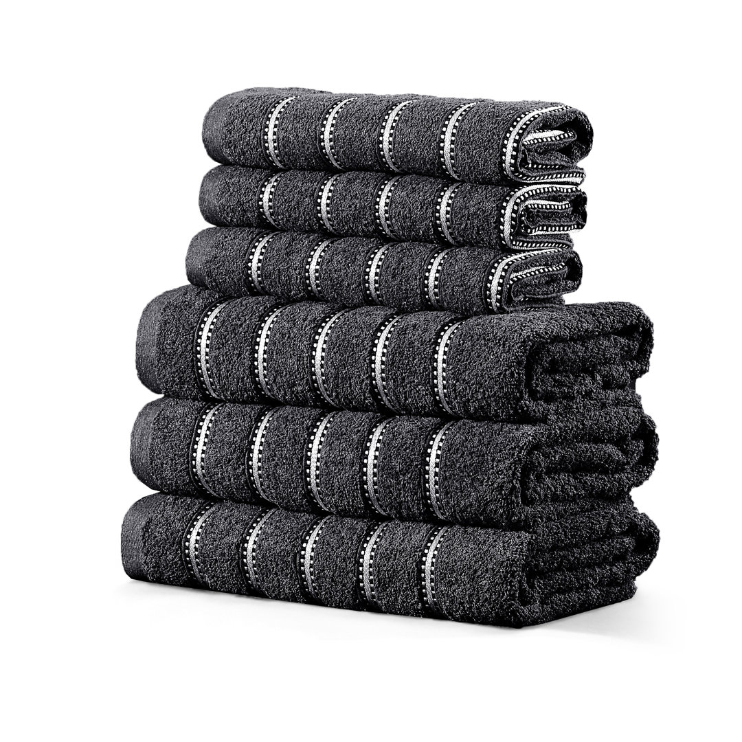 Luxury Cotton Striped Bathroom Towels, Super Soft , Highly Absorbent & Quick Dry â Includes Hand Towels & Bath Sheets
